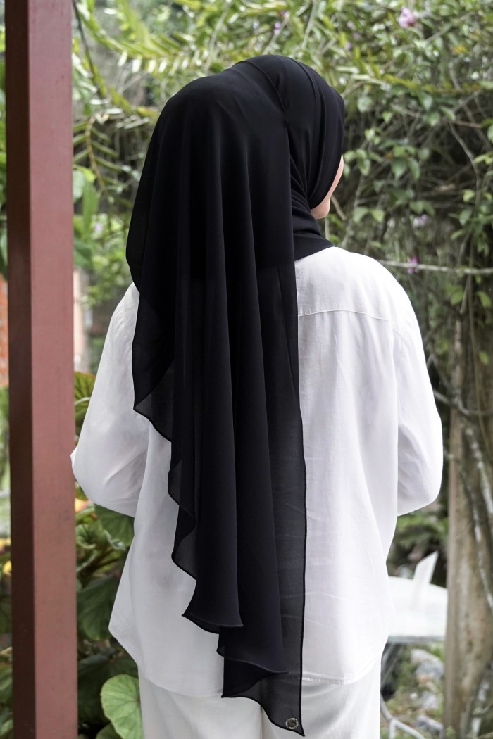 INSTANT SEMI SHAWL (SIS) 02042 BLACK