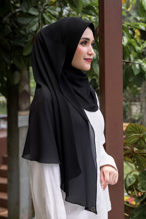 INSTANT SEMI SHAWL (SIS) 02042 BLACK