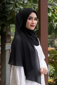 INSTANT SEMI SHAWL (SIS) 02042 BLACK