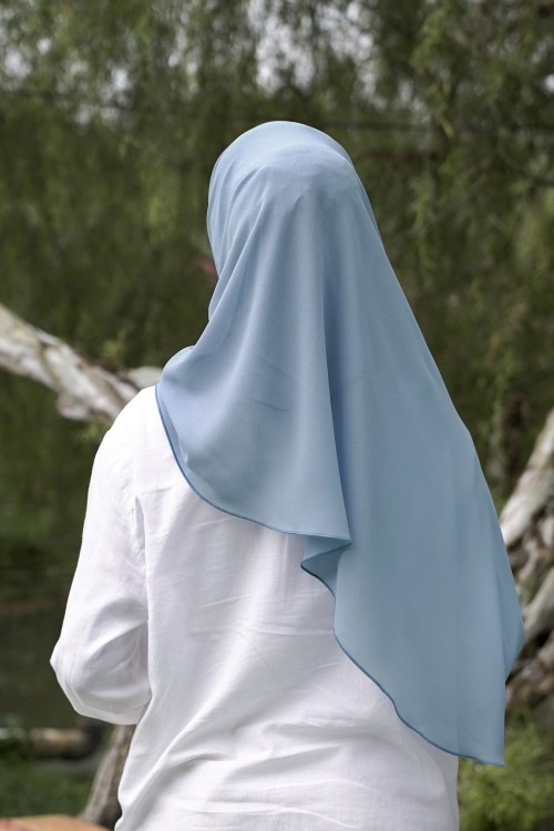 INSTANT SEMI SHAWL (SIS) 02041 BABY BLUE