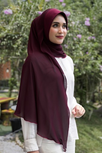 INSTANT SEMI SHAWL (SIS) 02038 BURGUNDY